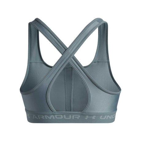 UA Armour® Mid top de sport dos croisé femme dos - Jasper Blue / Serpentine