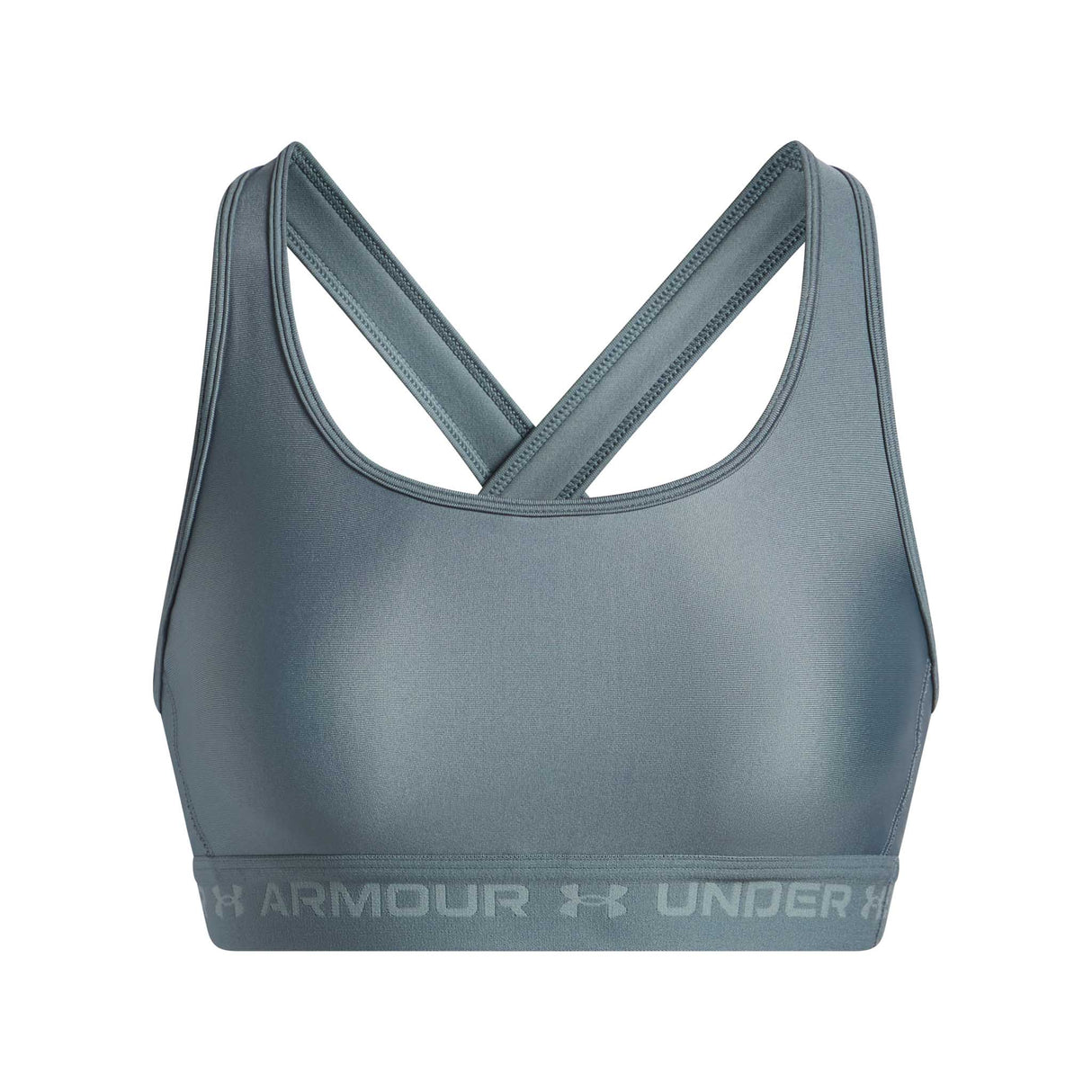 UA Armour® Mid top de sport dos croisé femme - Jasper Blue / Serpentine