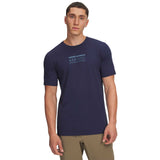 UA Mountain Scape t-shirt à manches courtes homme - Washed Navy / Summit White