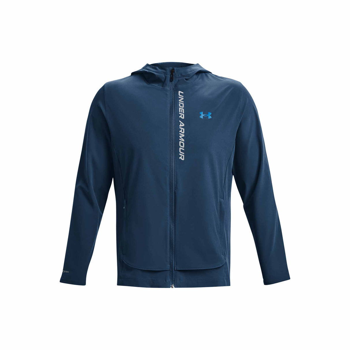 Under Armour Outrun The Storm manteau de course à pied pour homme - Varsity Blue / Midnight Navy / Reflective