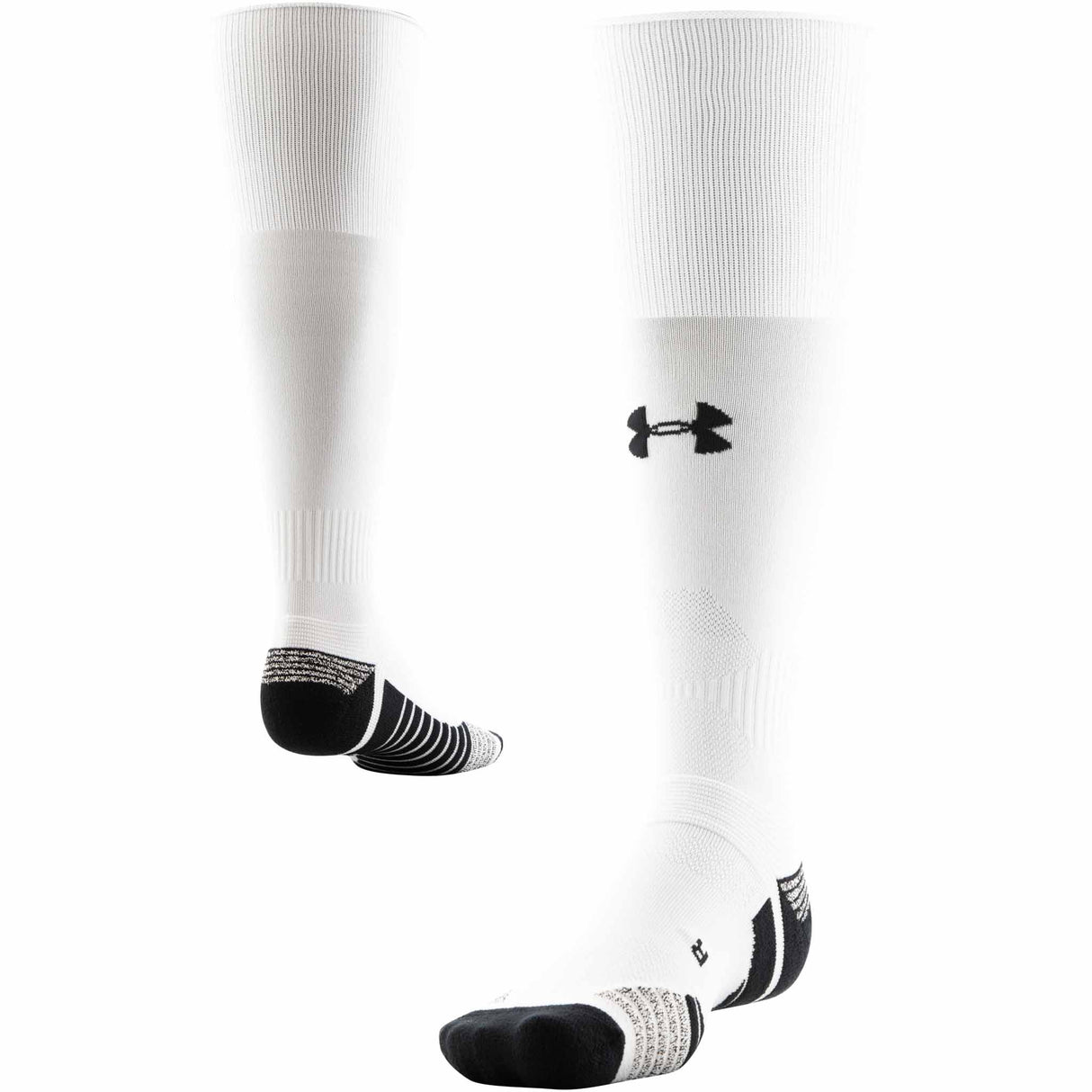 UA bas de soccer Team Over-The-Calf unisexe - Blanc