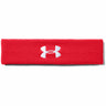 UA Performance bandeaux de tête unisexe face- rouge / blanc