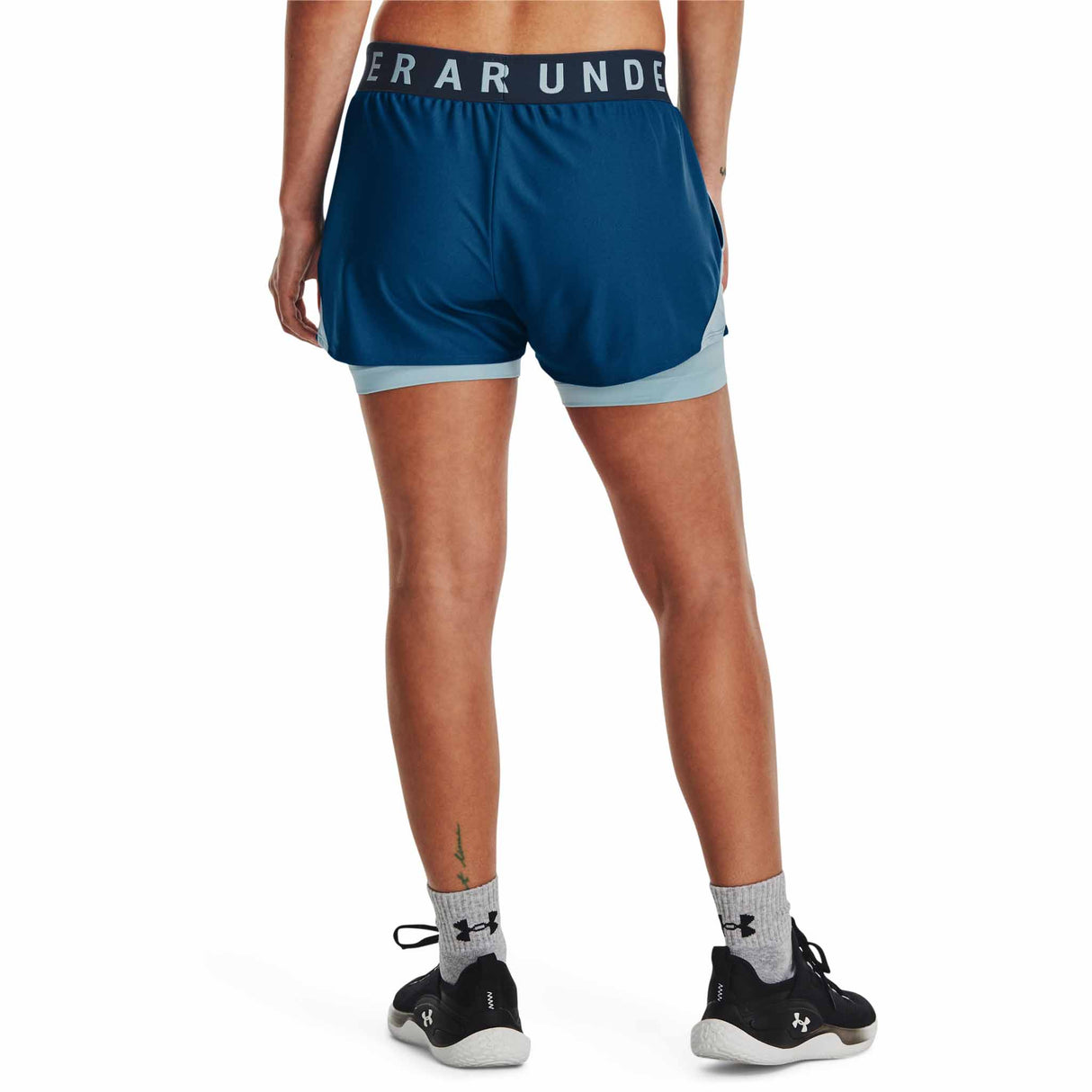 Under Armour Play Up 2-en-1 shorts pour femme - Varsity Blue / Blizzard