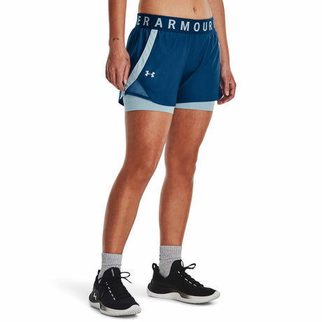 Under Armour Play Up 2-en-1 shorts pour femme - Varsity Blue / Blizzard
