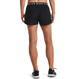 UA Play Up 3.0 Shorts sport pour femme dos- noir / blanc