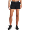 UA Play Up 3.0 Shorts sport pour femme - noir / blanc