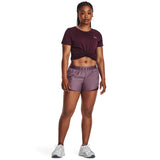 UA Play Up 3.0 Shorts sport pour femme live- Violet brumeux / Marron foncé