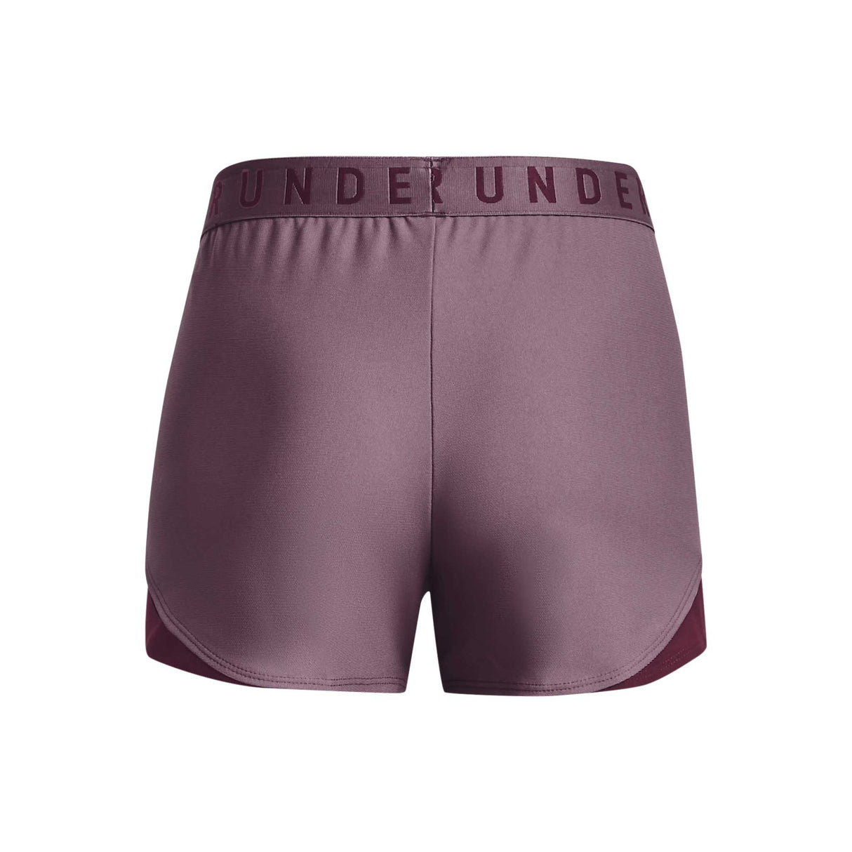 UA Play Up 3.0 Shorts sport pour femme dos- Violet brumeux / Marron foncé