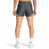 UA Play Up 3.0 Shorts sport pour femme dos live - Castlerock / Radial Turquoise