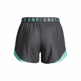 UA Play Up 3.0 Shorts sport pour femme dos- Castlerock / Radial Turquoise
