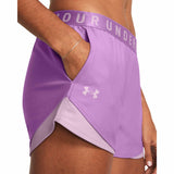 UA Play Up 3.0 Shorts sport femme  live - Provence Purple / Purple Ace