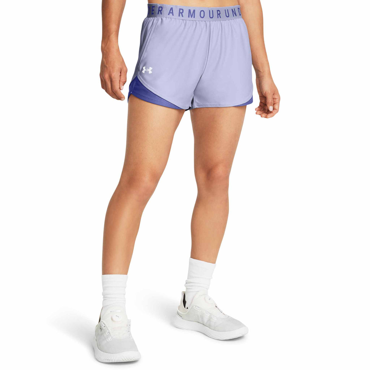 UA Play Up 3.0 Shorts sport pour femme - Celeste / Starlight / White