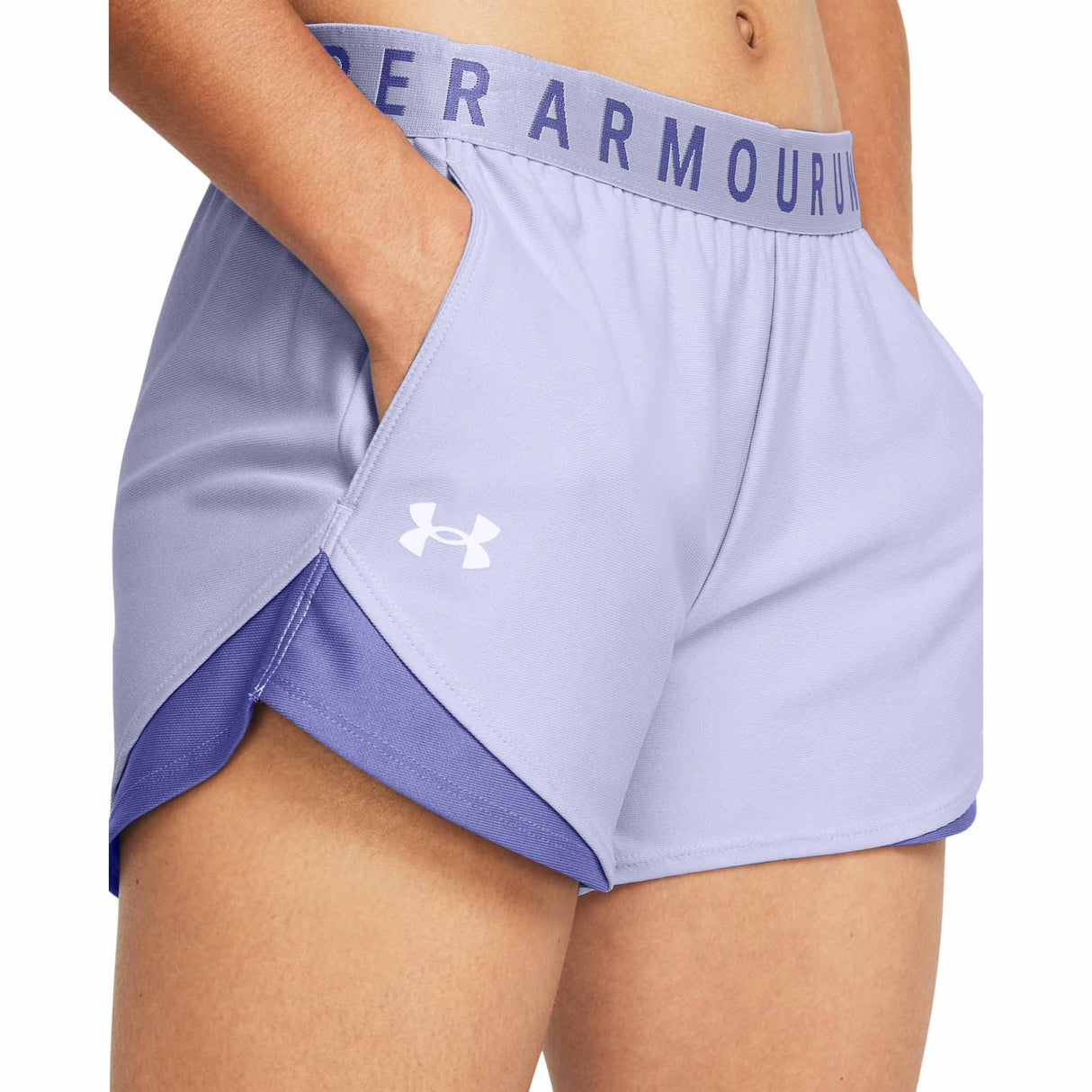 UA Play Up 3.0 Shorts sport pour femme - Celeste / Starlight / White