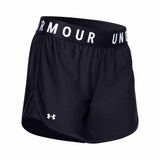 UA Play Up shorts sport 5 pouces femme - noir/blanc