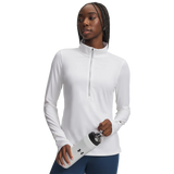 Under Armour Qualifier Half Zip chandail de course à pied pour femme - White / Reflective