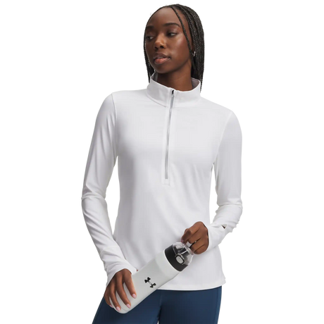 Under Armour Qualifier Half Zip chandail de course à pied pour femme - White / Reflective