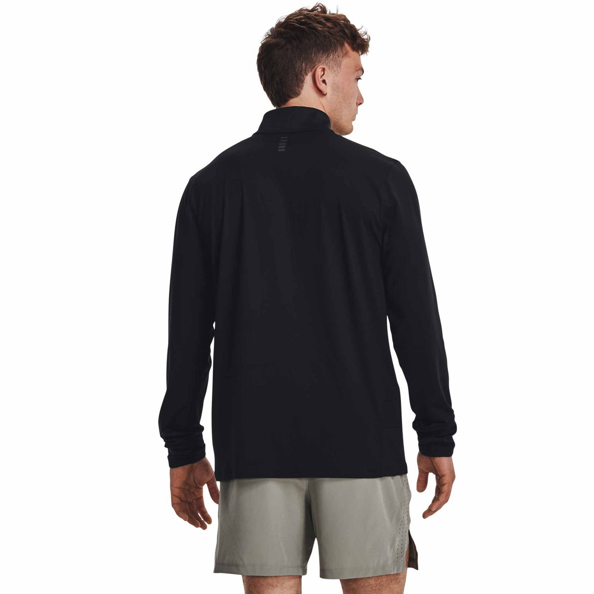 Under Armour Qualifier Run 1/4 Zip chandail de course à pied pour homme - Black / Reflective