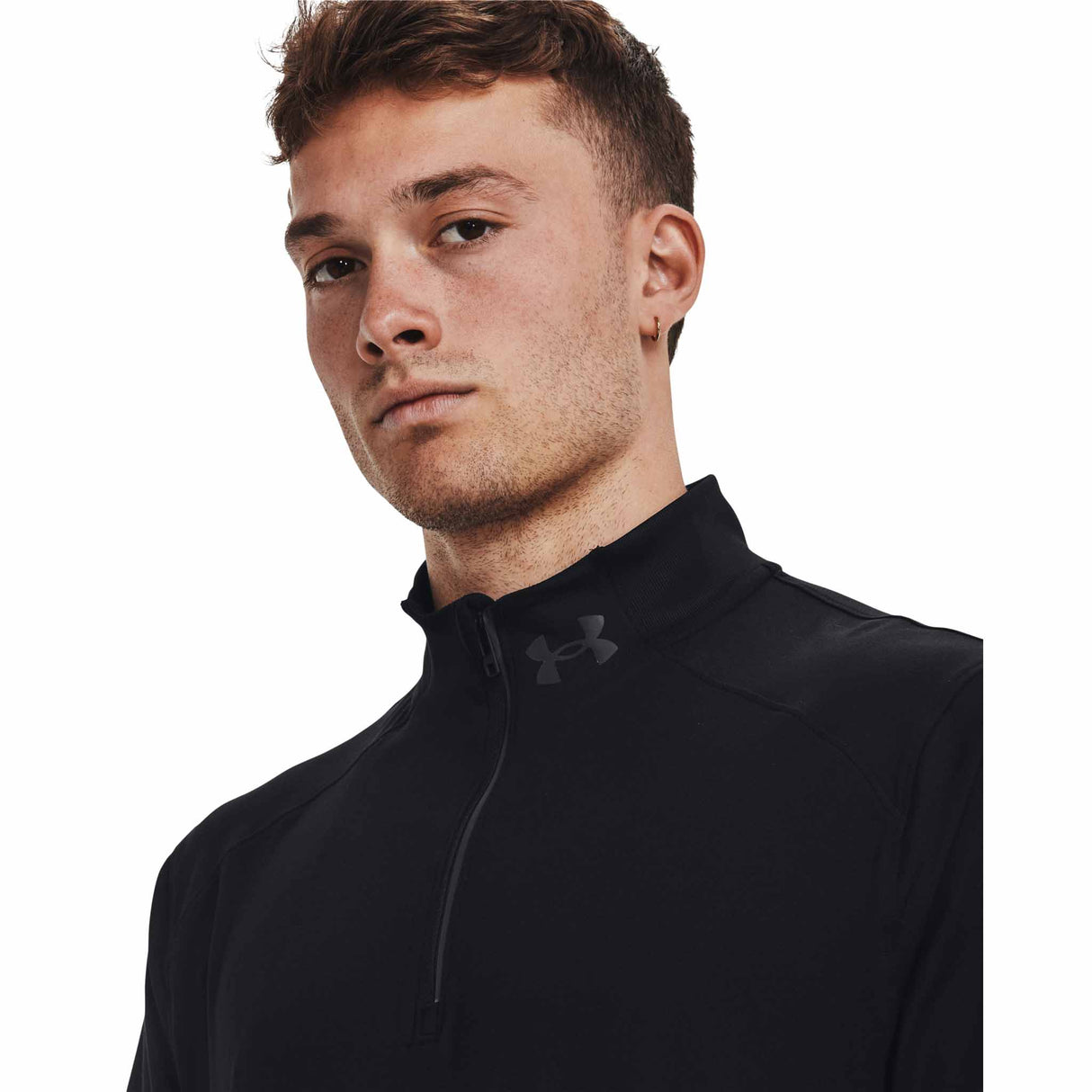 Under Armour Qualifier Run 1/4 Zip chandail de course à pied pour homme - Black / Reflective