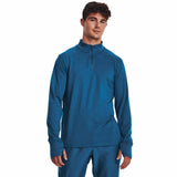 Under Armour Qualifier Run 1/4 Zip chandail de course à pied pour homme - Varsity Blue / Reflective