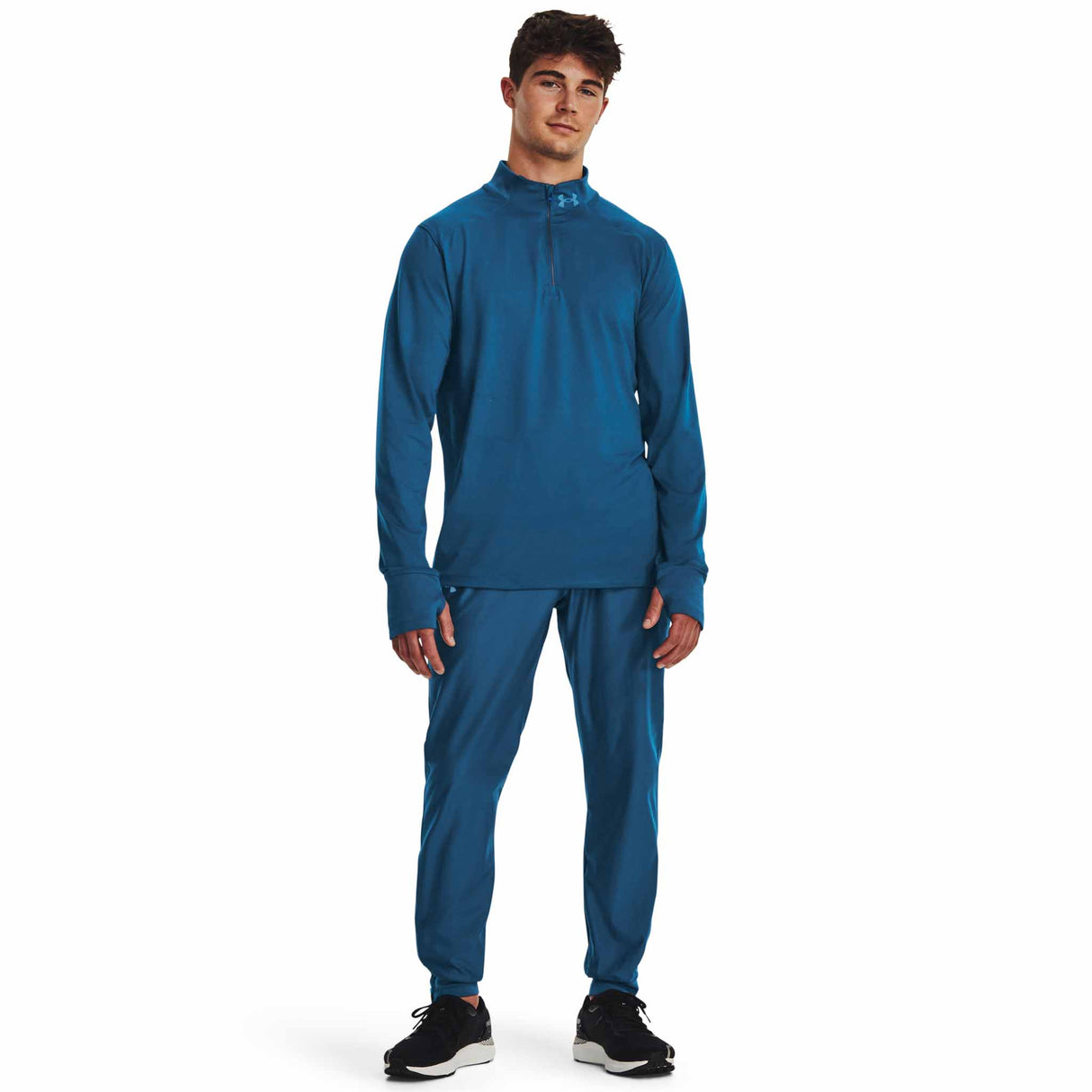 Under Armour Qualifier Run 1/4 Zip chandail de course à pied pour homme - Varsity Blue / Reflective