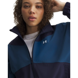 Under Armour Rival Jacket femme - Wham Blue / Midnight Navy / White