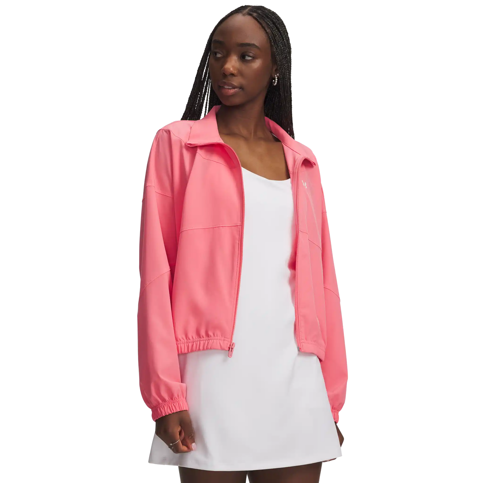 Under Armour Rival Jacket femme - Bittersweet Pink / White