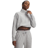 UA Rival 1/2 Zip chandail en molleton femme - Mod Grey Light Heather / White