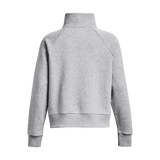 UA Rival 1/2 Zip chandail en molleton femme - Mod Grey Light Heather / White