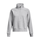 UA Rival 1/2 Zip chandail en molleton femme - Mod Grey Light Heather / White