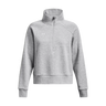 UA Rival 1/2 Zip chandail en molleton femme - Mod Grey Light Heather / White