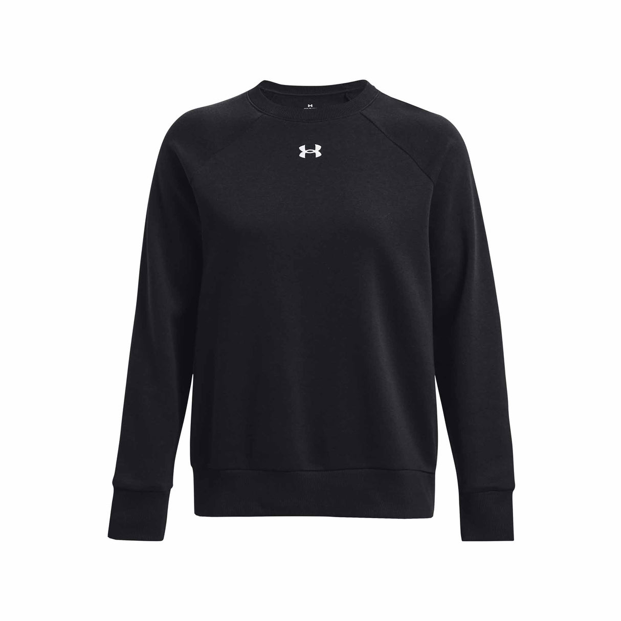 UA Rival Fleece Crew chandail en molleton femme - Noir / Blanc