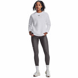 UA Rival Fleece Crew chandail en molleton femme - Blanc / Noir