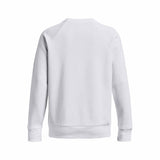 UA Rival Fleece Crew chandail en molleton femme - Blanc / Noir