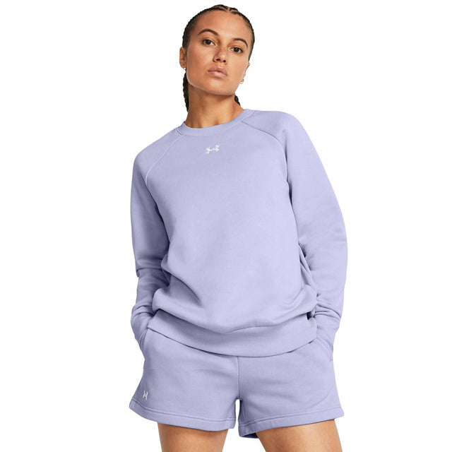 UA Rival Fleece Crew chandail en molleton femme - Celeste