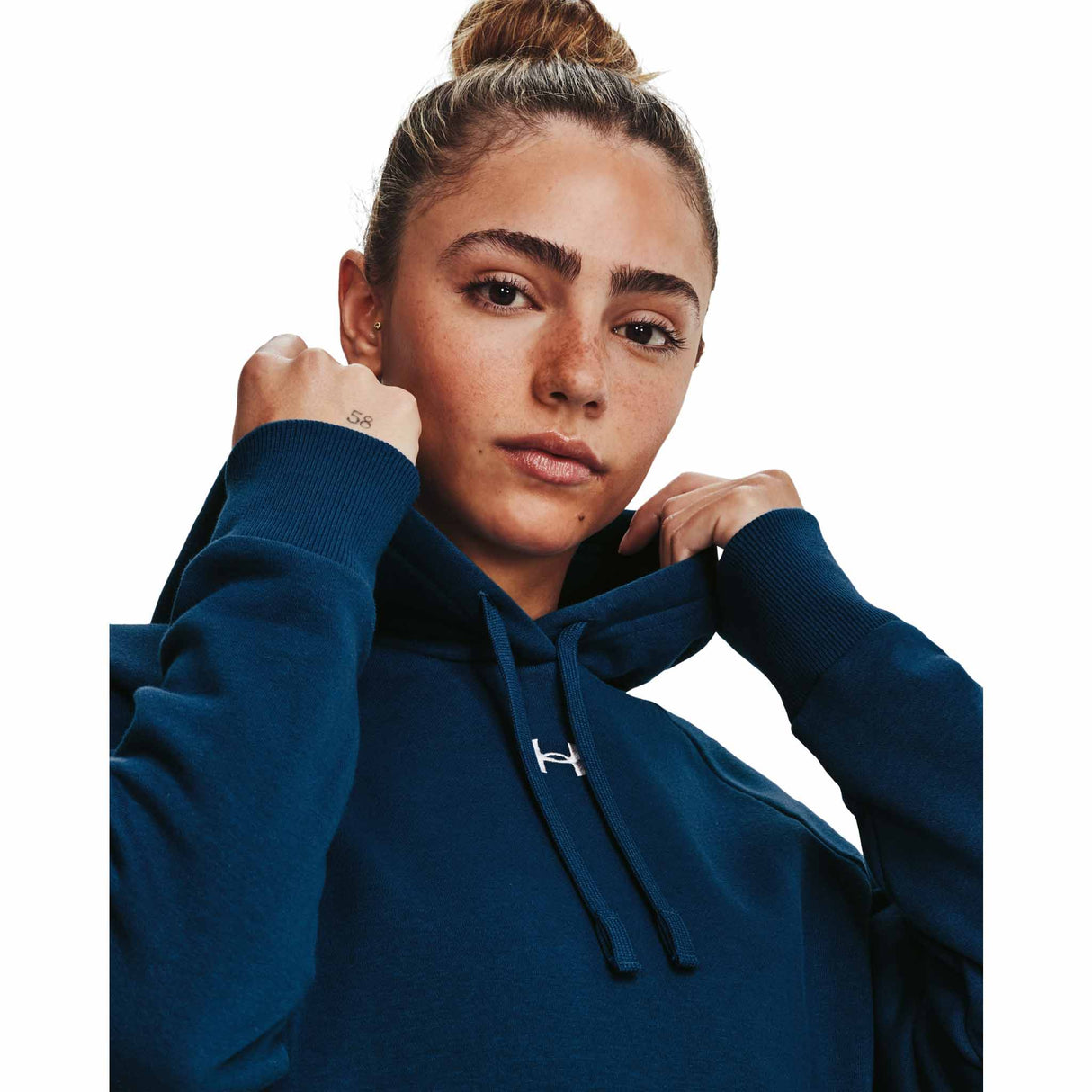 Under Armour Rival Fleece Hoodie chandail en molleton à capuche femme - Varsity Blue