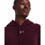 Under Armour Rival Fleece Hoodie chandail en molleton à capuche femme - Dark Maroon