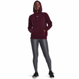 Under Armour Rival Fleece Hoodie chandail en molleton à capuche femme - Dark Maroon