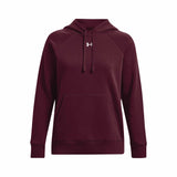 Under Armour Rival Fleece Hoodie chandail en molleton à capuche femme - Dark Maroon