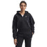Under Armour Rival chandail à capuchon en molleton passepoilé femme - Noir / Blanc