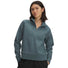 UA Rival 1/2 Zip en molleton femme - Jasper Blue Light Heather / Jasper Blue