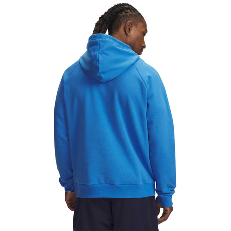 Under Armour Rival Fleece Hoodie sweatshirt à capuchon pour homme dos - Blue Atlantis