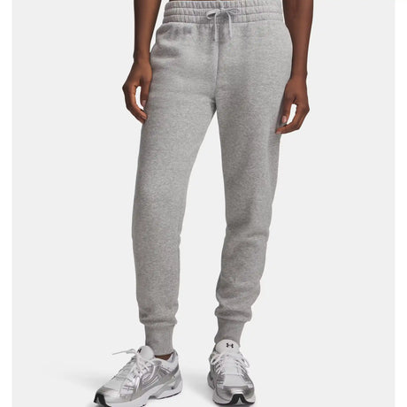 Under Armour UA Rival Fleece Joggers femme - Gris pâle chiné / Blanc