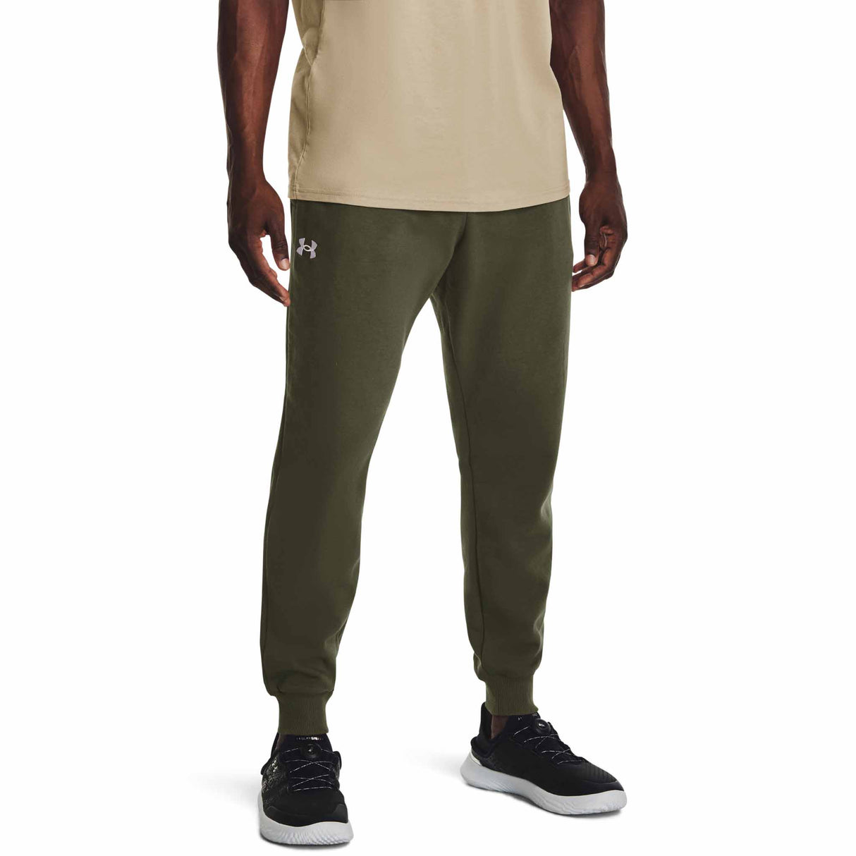 Under Armour Rival Fleece Joggers en molleton pour homme - Marine OD Green / White