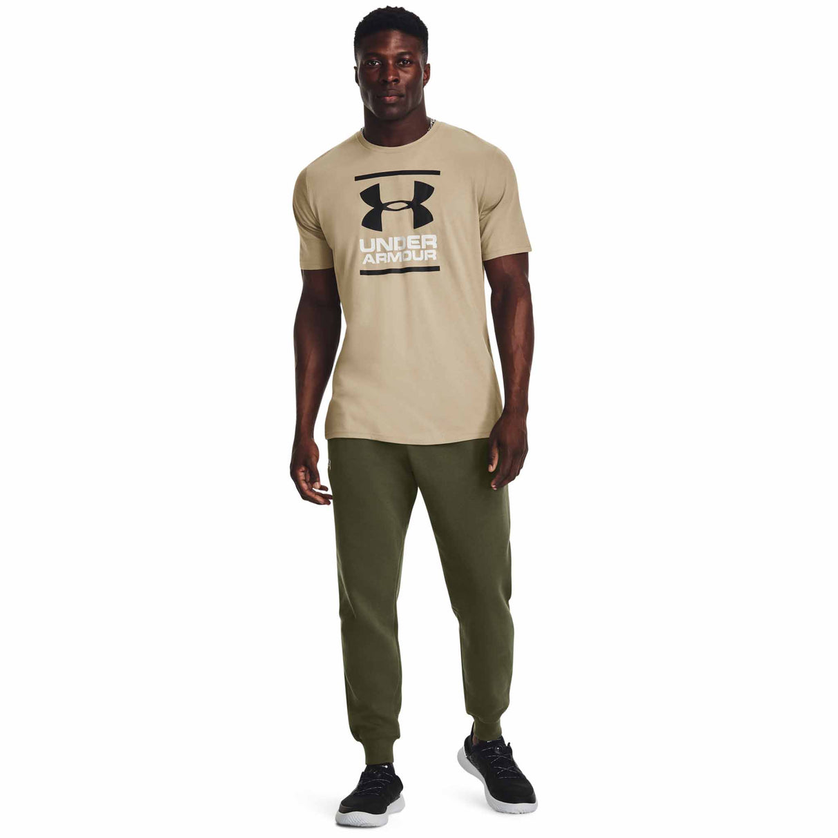 Under Armour Rival Fleece Joggers en molleton pour homme live- Marine OD Green / White