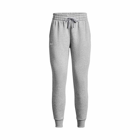 Under Armour Rival Fleece Joggers pour femme - Grey Light Heather / Blanc