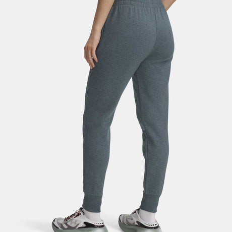 Under Armour Rival Fleece Joggers pour femme dos - Jasper Blue Light Heather / Jasper Blue