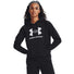 UA Rival Fleece Big Logo Hoodie chandail en molleton à capuche femme - noir / blanc