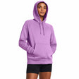 Under Armour Rival Fleece Hoodie chandail en molleton à capuche femme face live -Provence Purple / Purple Ace