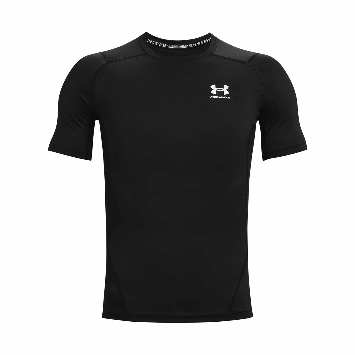 UA HeatGear Armour - T-shirt à manches courtes homme face- noir / blanc