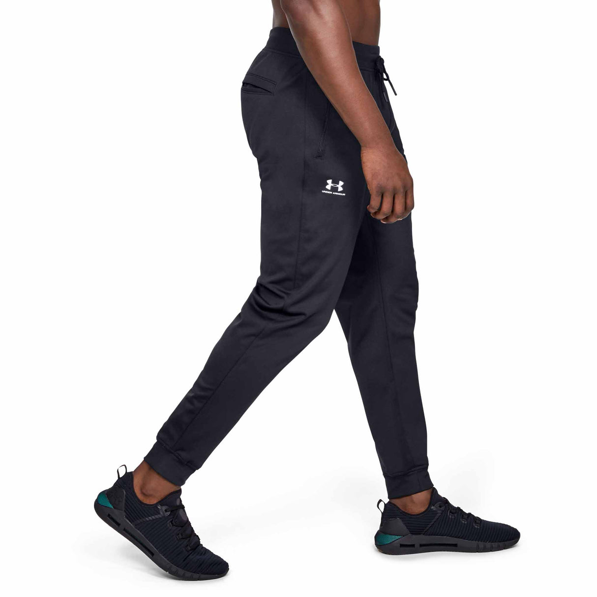 UA Sportstyle pantalon de jogging homme lateral live noir